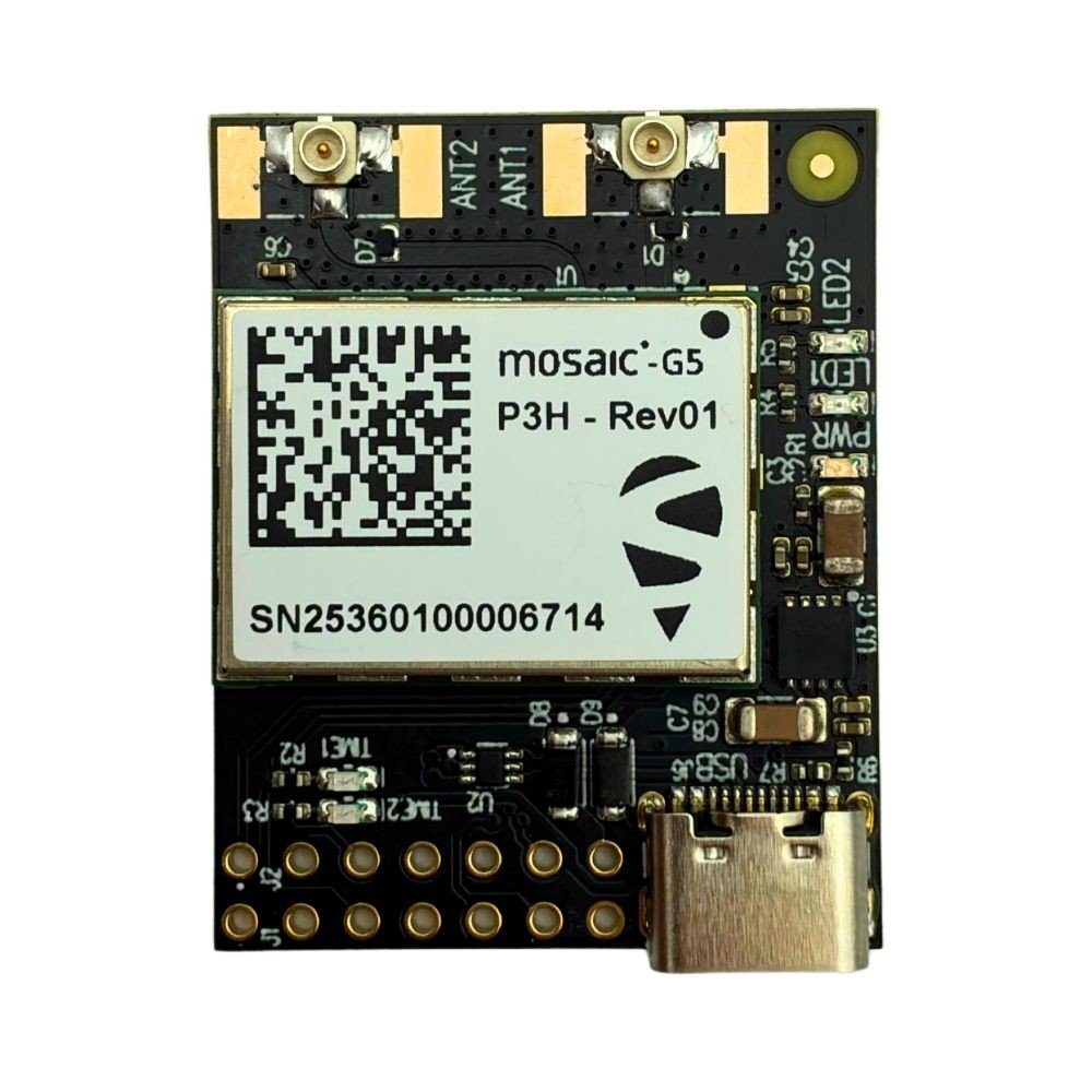 mosaic-G5 P3H Dual Channel RTK InCase PIN GNSS receiver board with USB C - ELT0771-I - 1