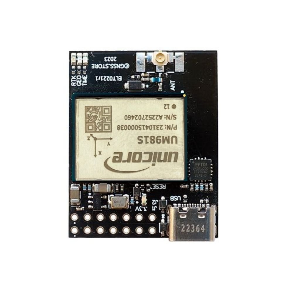 UM981 RTK InCase PIN GNSS receiver board with USB C - ELT0261-981S-I - 1