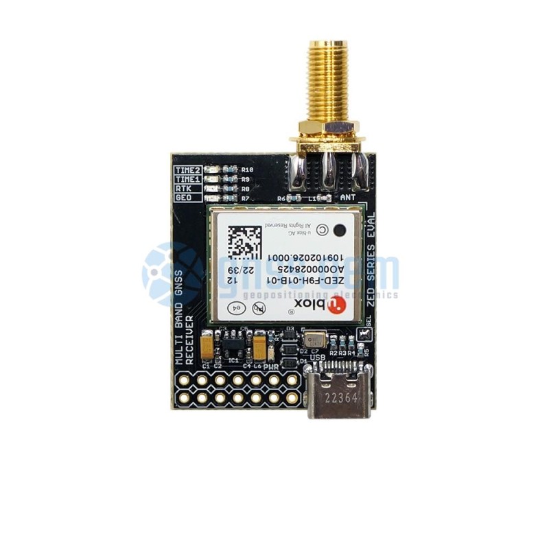 TOP608BT High Precision USB / Bluetooth GNSS Receiver (ZED-F9P multi-b