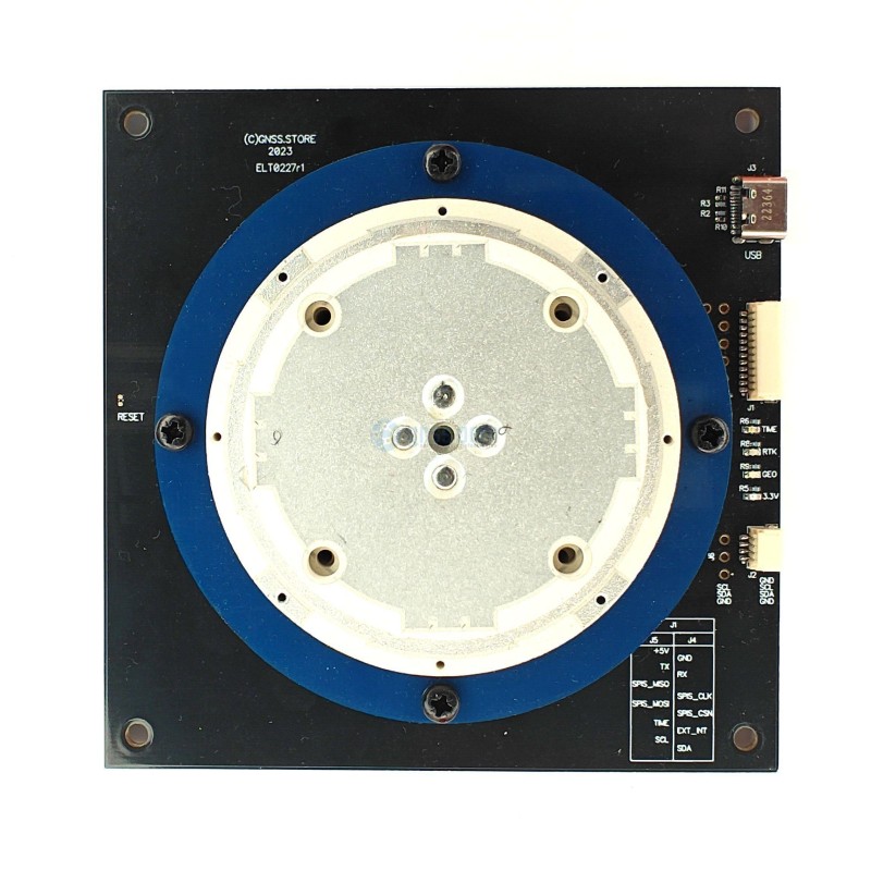 UM980 All-constellation High Precision RTK GNSS Receiver with onboard patch antenna, LIS3MDL magnetometer and noise protection.