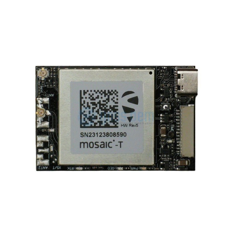 MOSAIC-T RTK InCase PIN GNSS timing receiver board with SD card and USB C