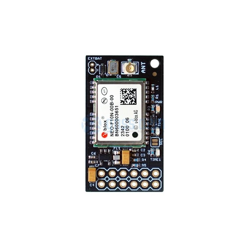 NEO-F10N InCase PIN series L1/L5 dual-band GNSS receiver board with UF.L antenna connector