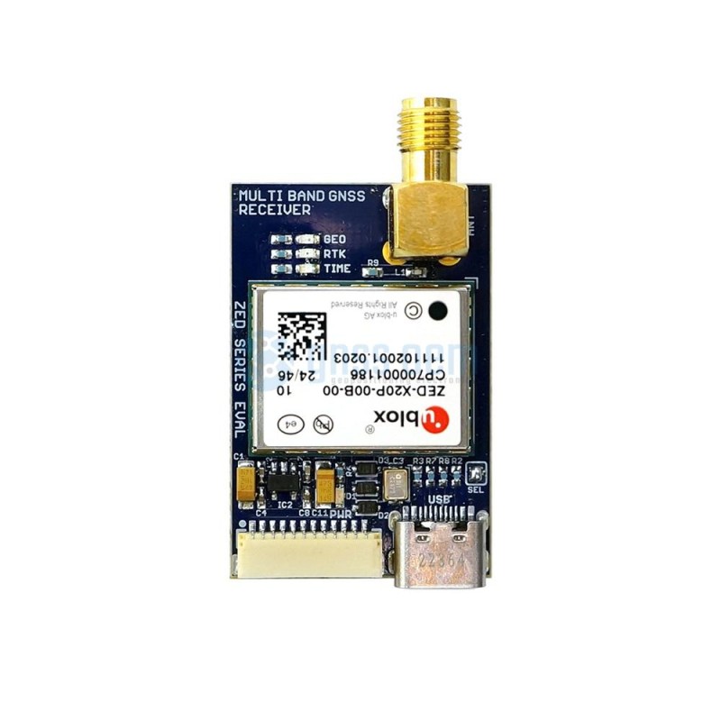 ZED-X20P all-band high precision GNSS module with SMA and USB C