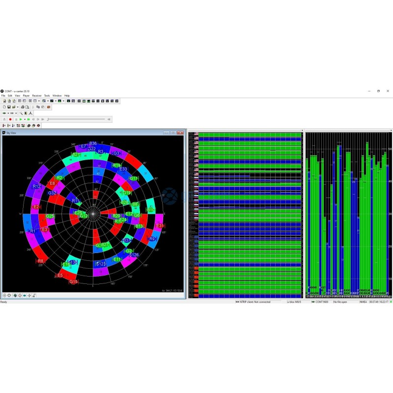 L1 L2 GPS, G1 G2 GLONASS, B1 B2 B3 BDS, E1 E5b Galileo 35dB Helix antenna