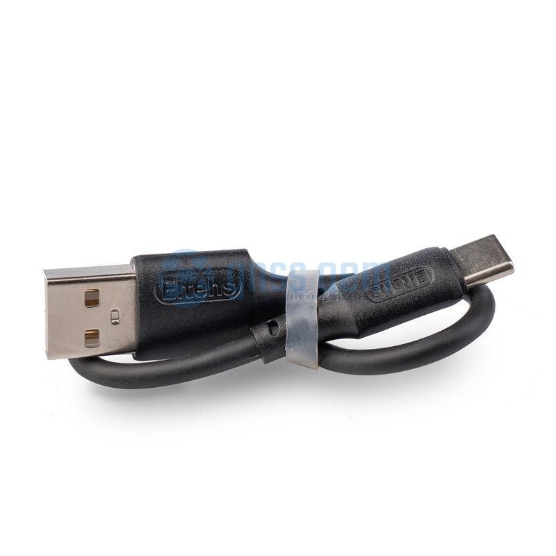 USB C to USB A 0.2m liquid silicone data cable