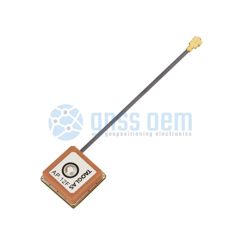 IPEX (U.FL) 12mm Two Stage 25dB GPS/GALILEO Active Patch Antenna Module with front-end Saw Filter