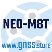 NEO-M8T GNSS timing and RAW data module and breakout boards