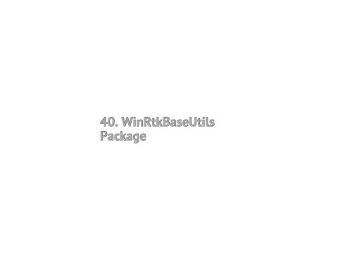 40. WinRtkBaseUtils Package - GNSS Store