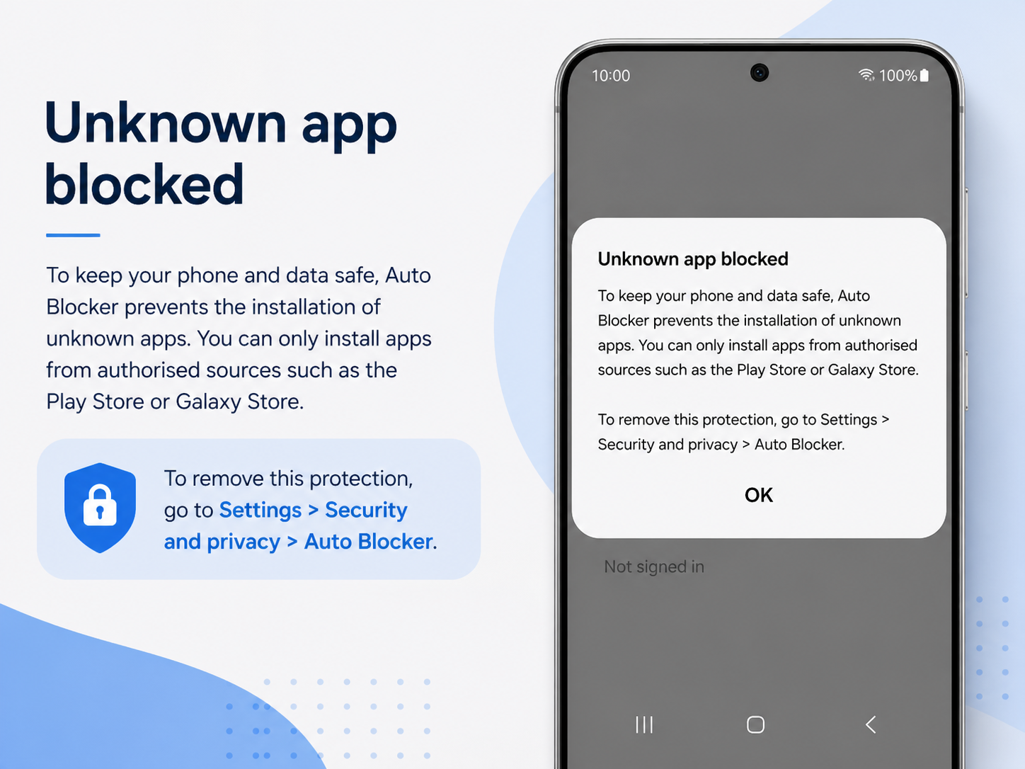 Installing the app on Android (if installation is blocked)