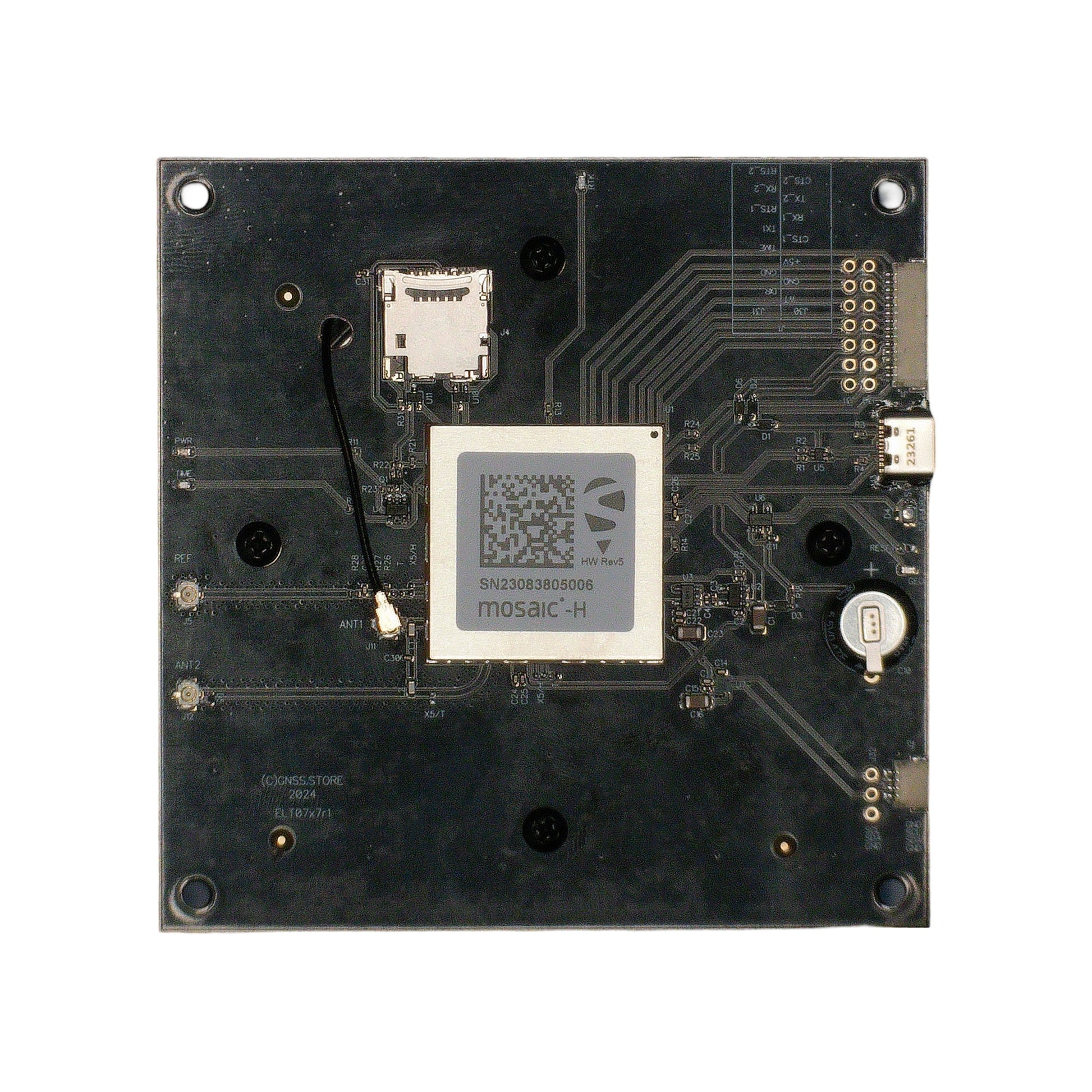 mosaic-H Dual Channel receiver board with Multiband antenna, SD card and LIS3MDL – Eltehs GNSS Store (elt0717)