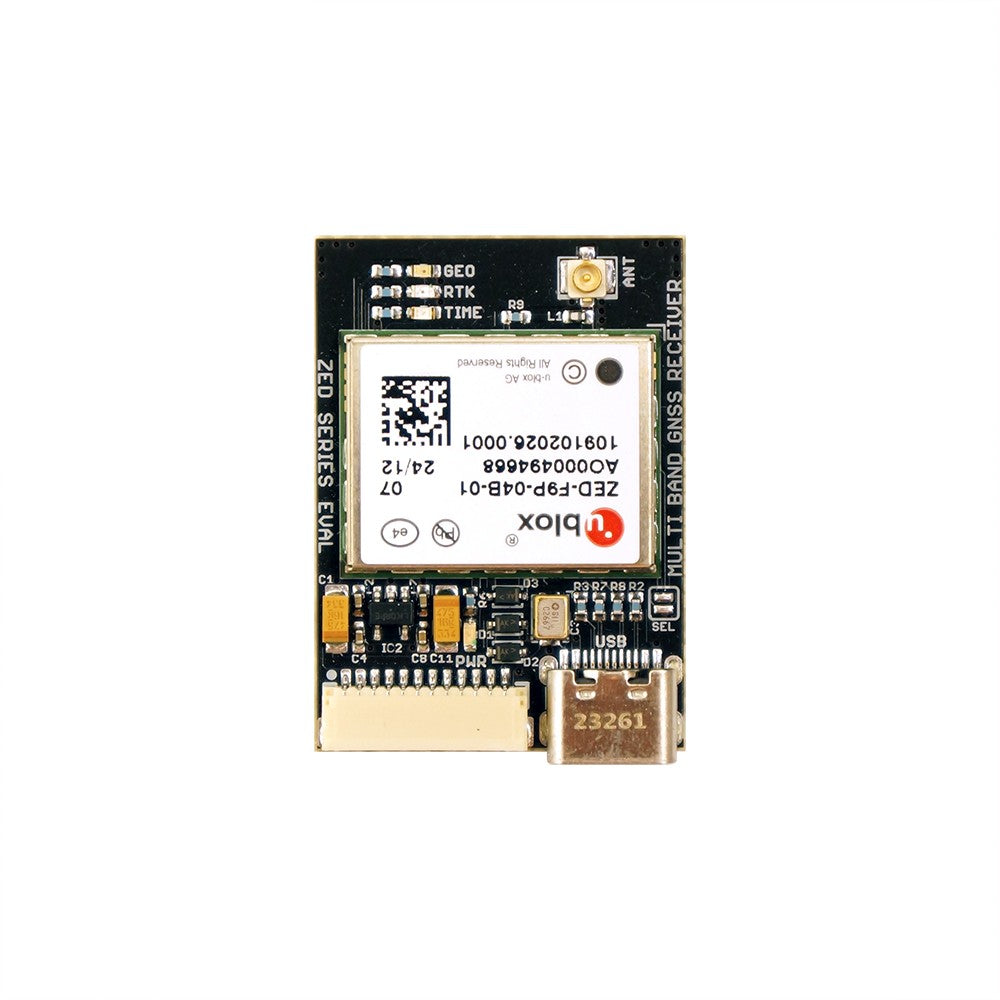 ZED-F9P RTK GNSS USB C receiver board with UF.L Base or Rover – Eltehs GNSS Store (elt0318)
