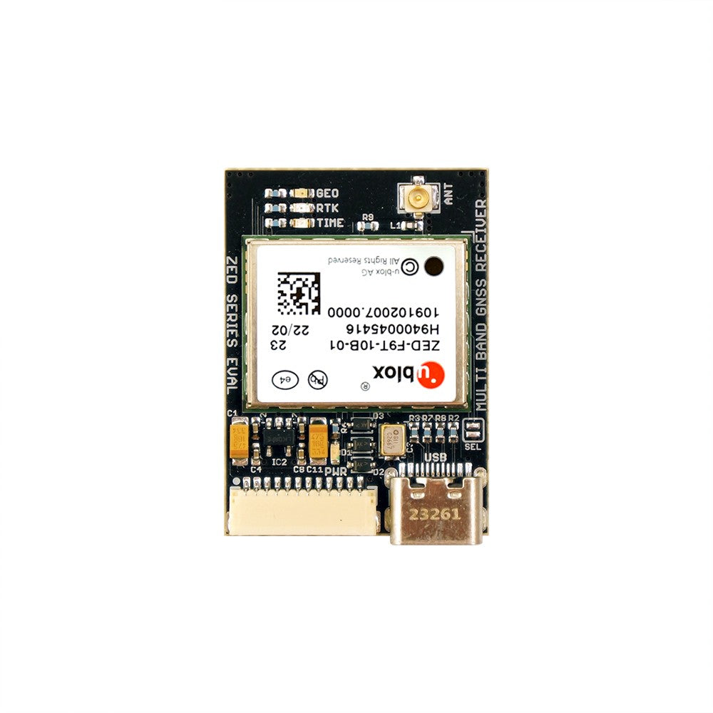 ZED-F9T-10B L1 L5 E5a high accuracy timing module with SMA USB C