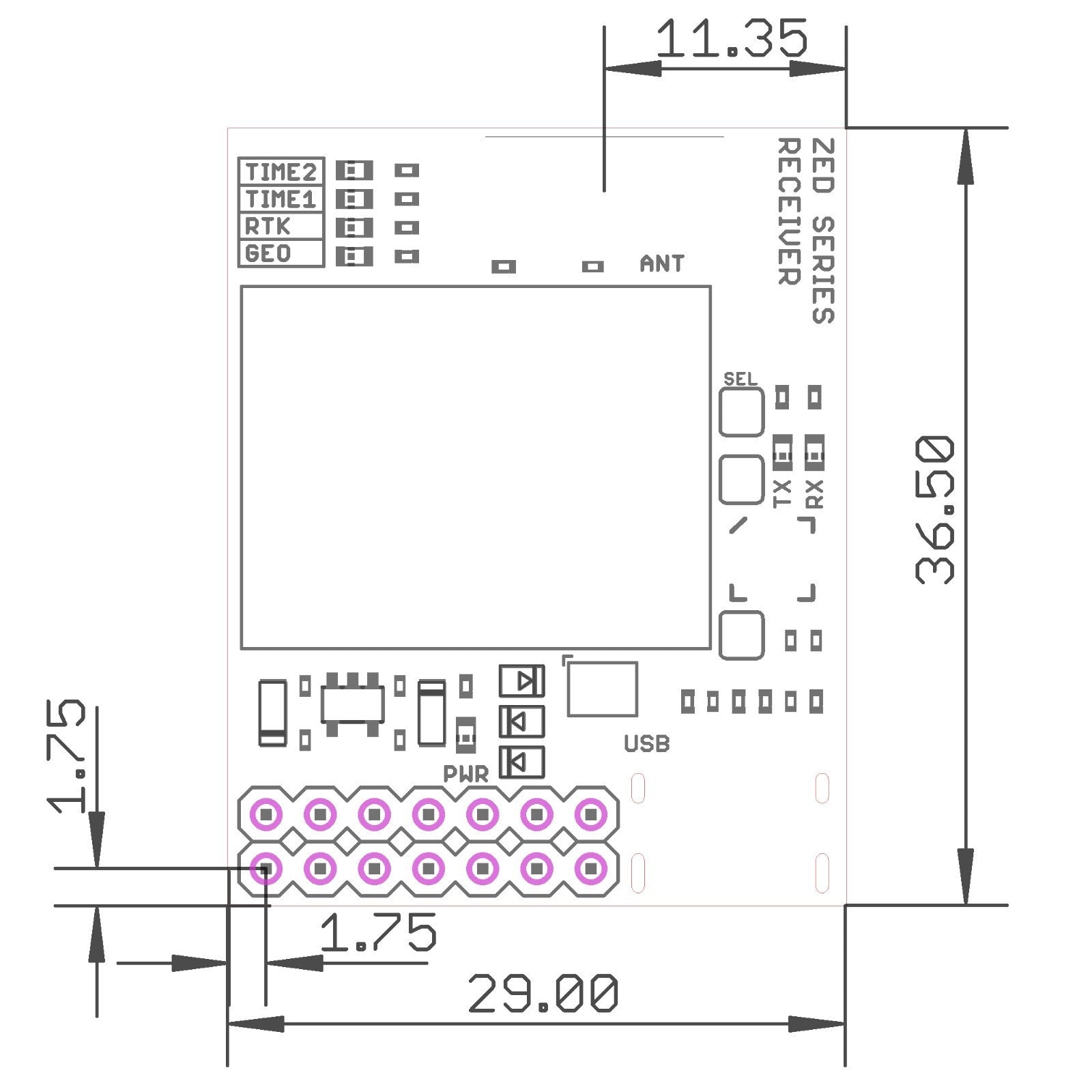 ZED-X20P All-Band High-Precision GNSS Module |SMA & USB-C