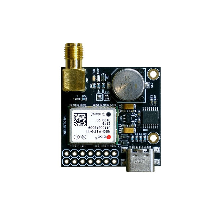 NEO-M8T RS232 INDUSTRIAL TIME and RAW receiver board with SMA