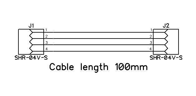 4 pin to 4 pin JST SH Wire Assembly 0.1 m - ELT0003 - 3