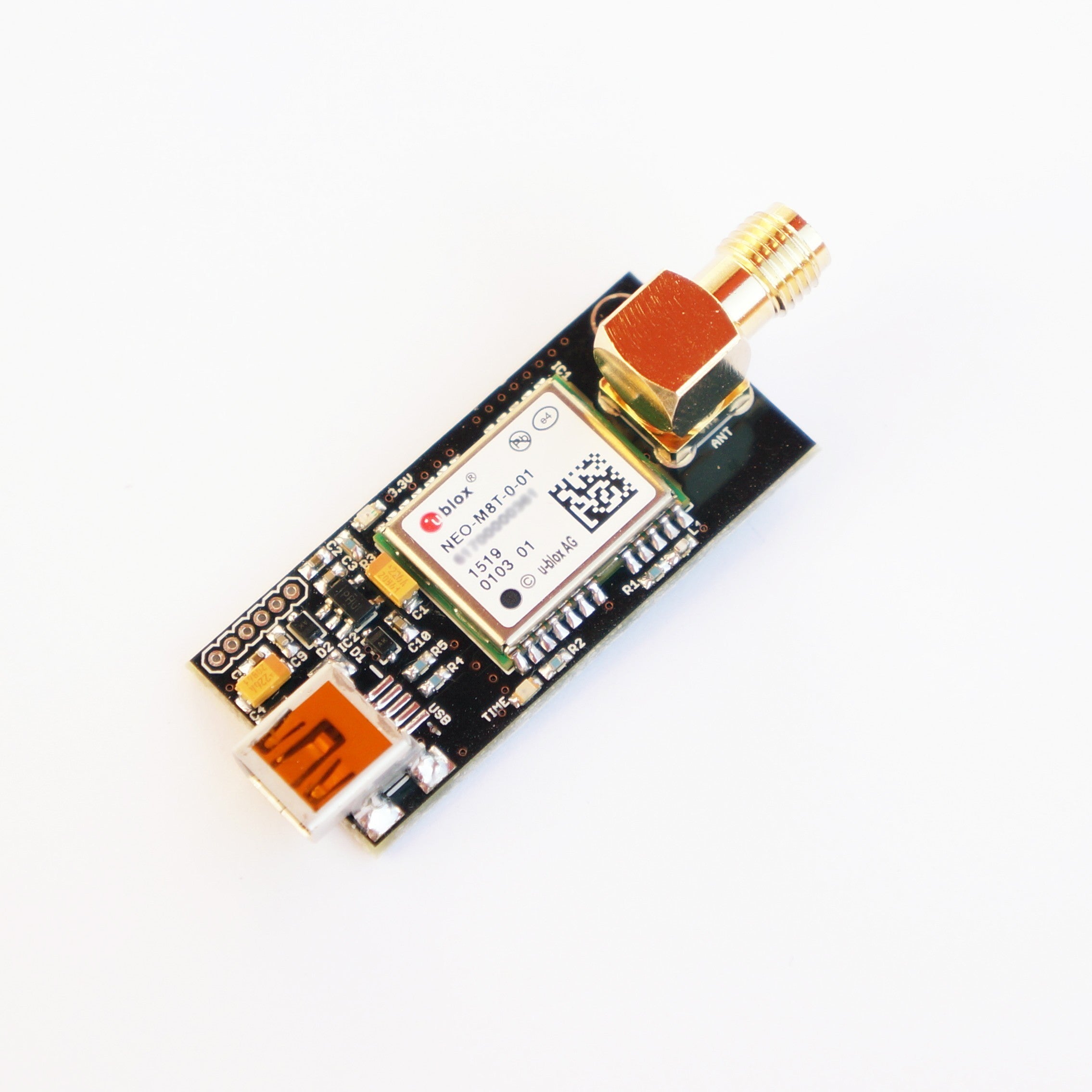 NEO-M8T TIME and RAW receiver board with SMA (RTK ready) – Eltehs GNSS Store (elt0032)