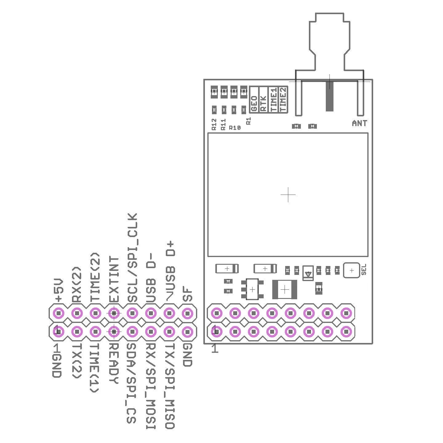 ZED-F9P RTK InCase PIN GNSS receiver board with IPEX (U.FL) with SAFEBoot pin – Eltehs GNSS Store (elt0142)