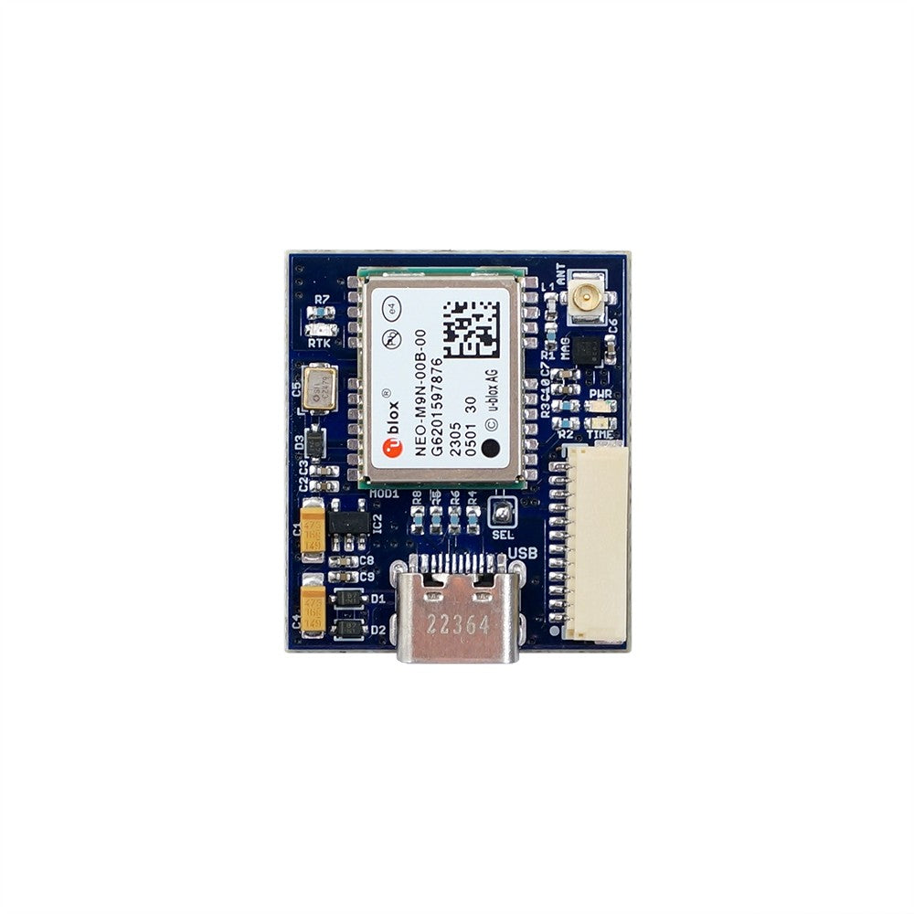 NEO-M9N USB C four GNSS receiver board with LIS3MDL magnetometer