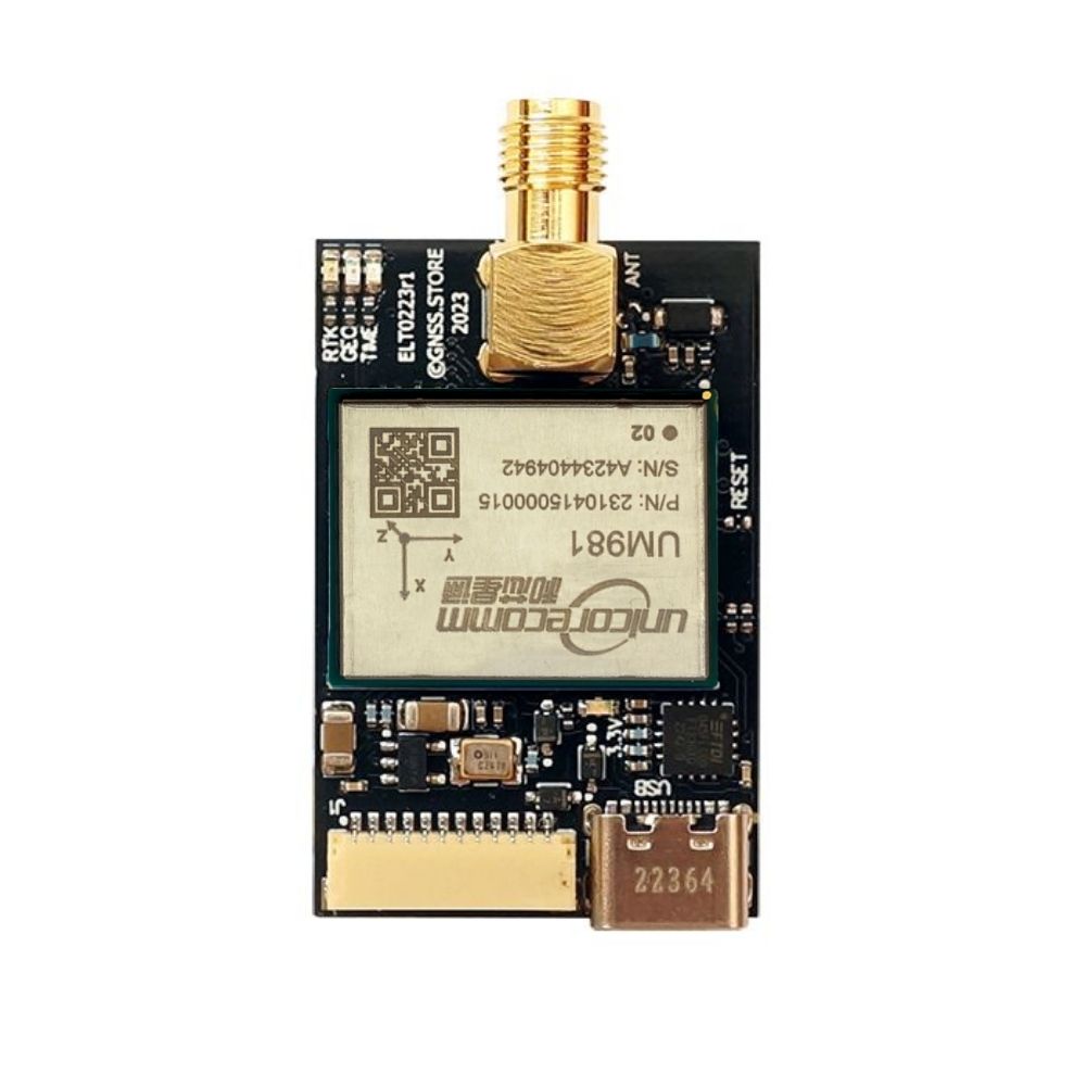 UM980 RTK GNSS-Empfängerplatine mit USB-C- und JST-Anschluss