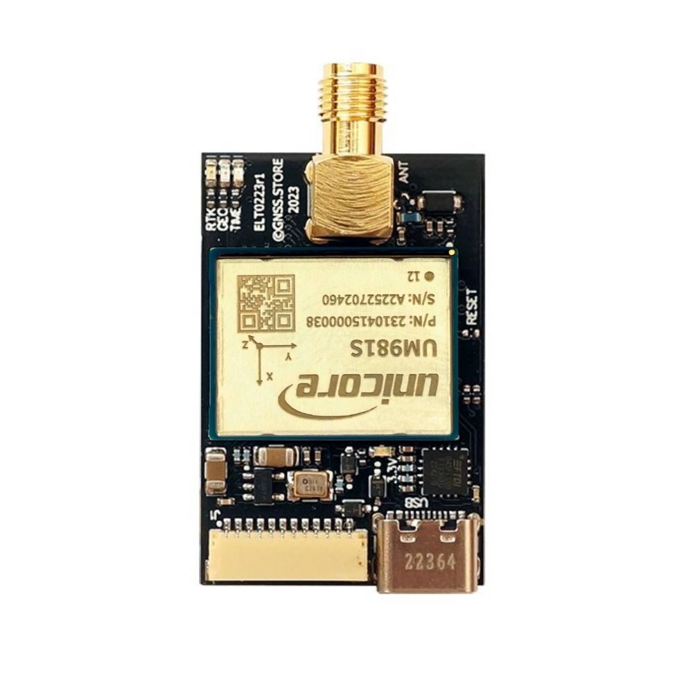 UM980 RTK GNSS-Empfängerplatine mit USB-C- und JST-Anschluss