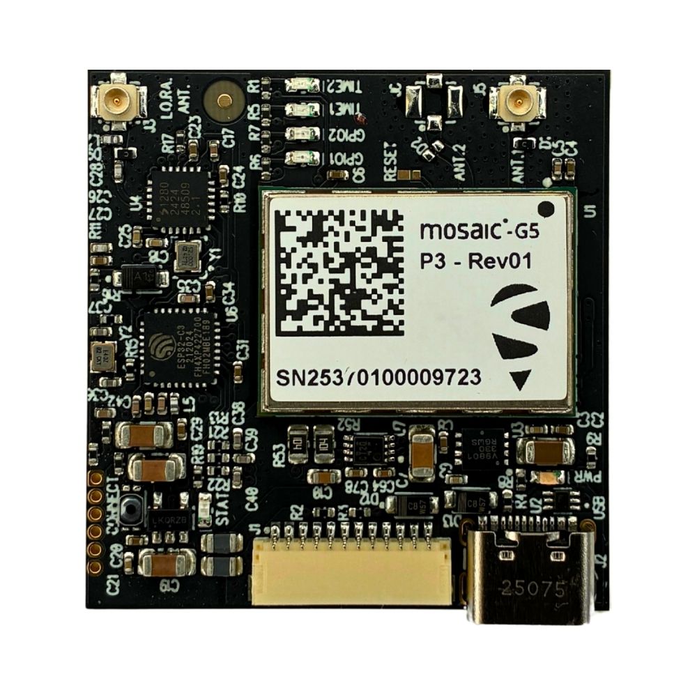 mosaic-G5 RTK whith LoRa technology GNSS receiver board, USB-C / JST connectors - GNSS store - ELT0763