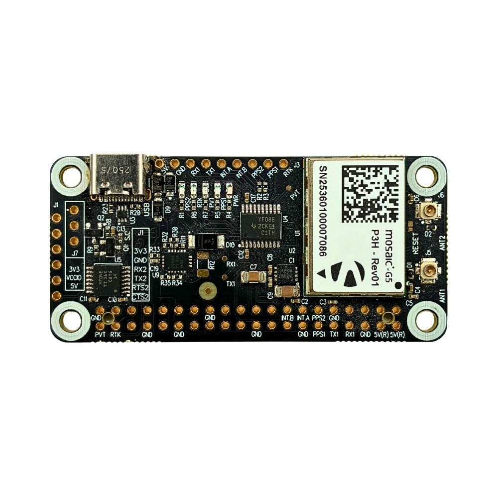 mosaic-G5 P3H Dual Channel RTK GNSS Raspberry PI HAT