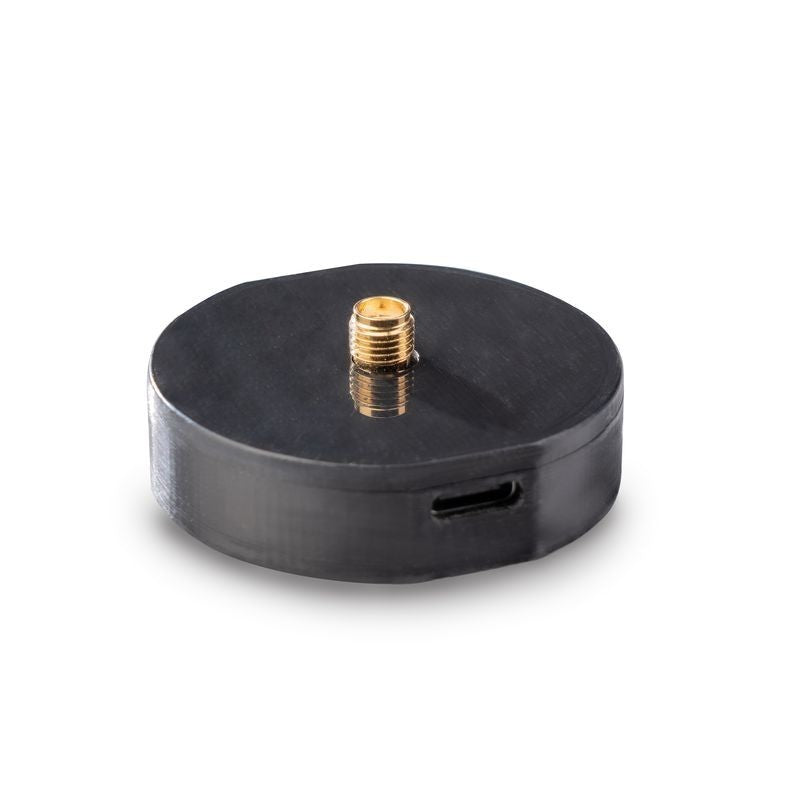 M21 GNSS with IMU Smart Antenna module with USB-C, RFI protection and SMA Helix antenna in Metal case