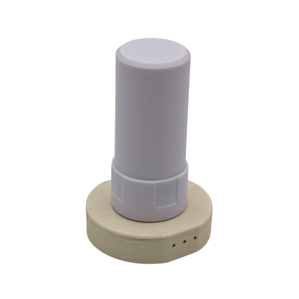 M21 GNSS mit IMU Smart Antenna Modul mit USB-C, RFI-Schutz und SMA Helix Antenne im Metallgehäuse.