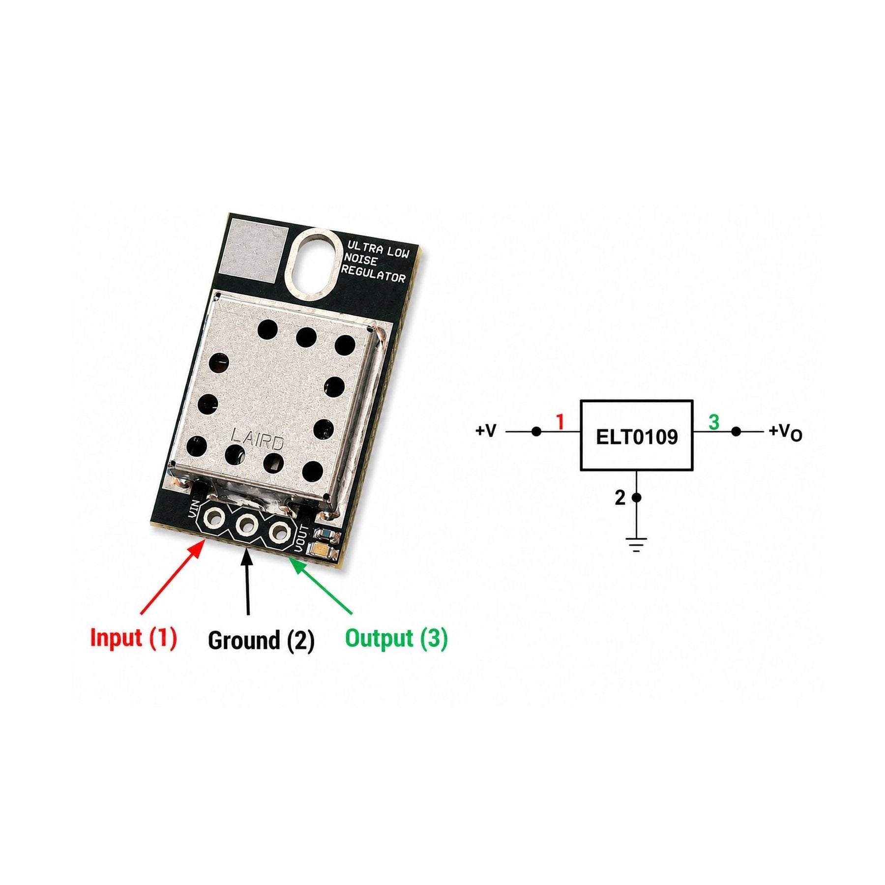 LT3045 LM31X compatible Ultra Low Noise LDO Voltage Regulator - ELT0109-1.2V - 3