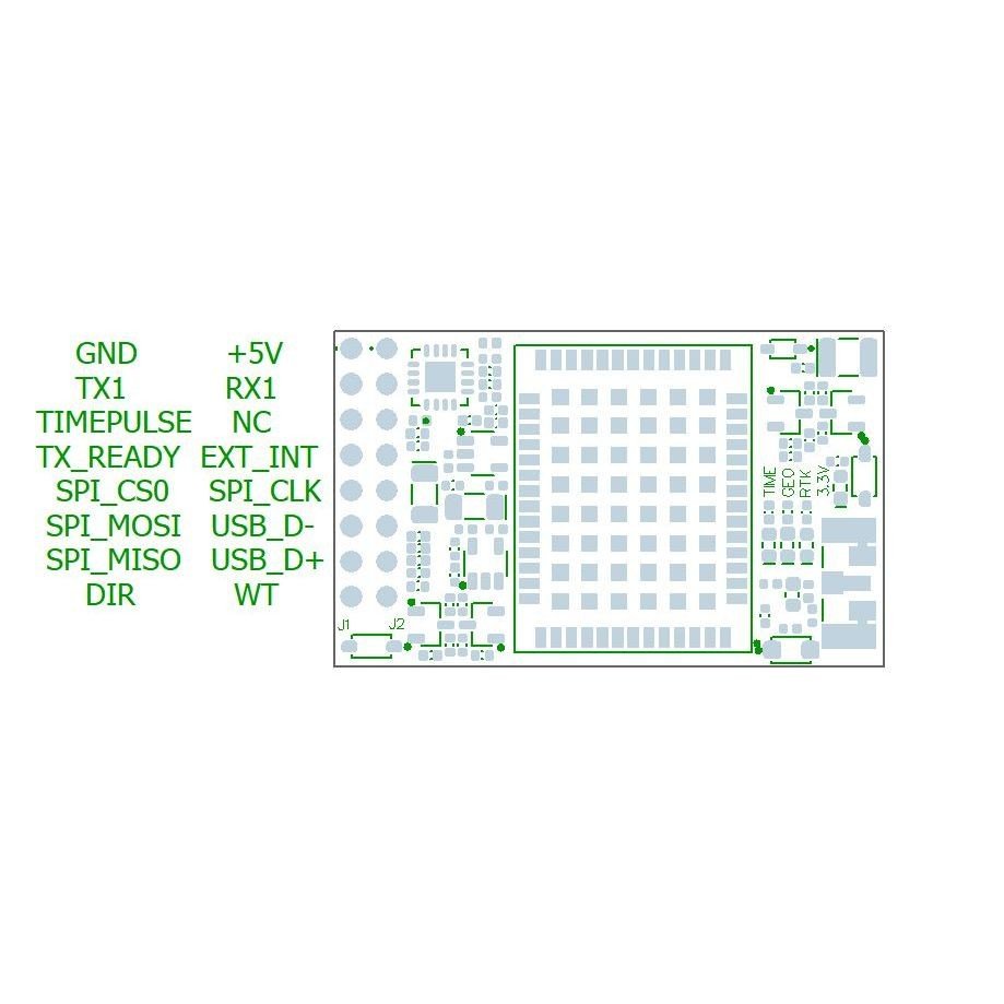 M21 RTK with IMU InCase PIN GNSS receiver board - ELT0650-I - 5