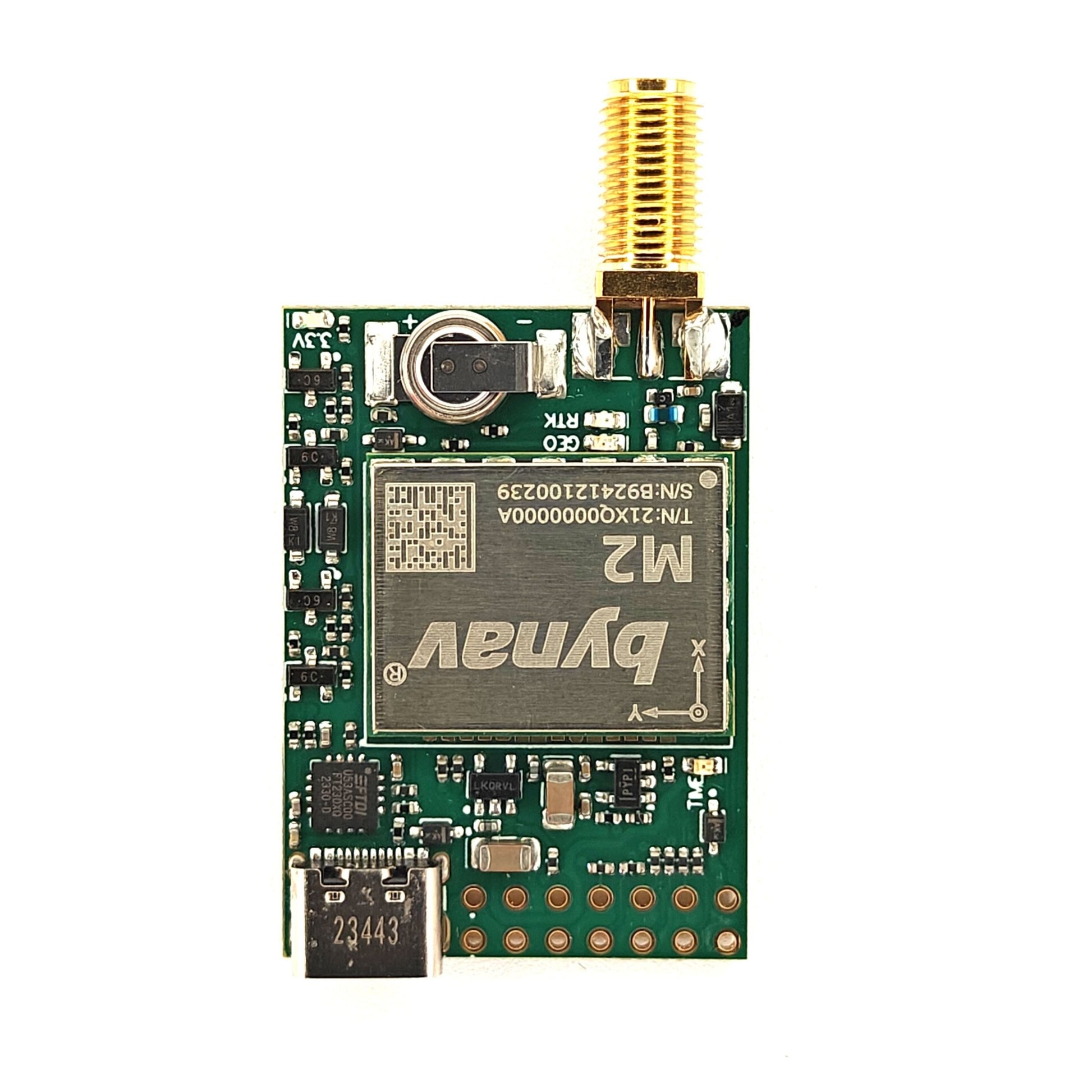 M21 RTK with IMU InCase PIN GNSS receiver board with USB C - ELT0651S - 1