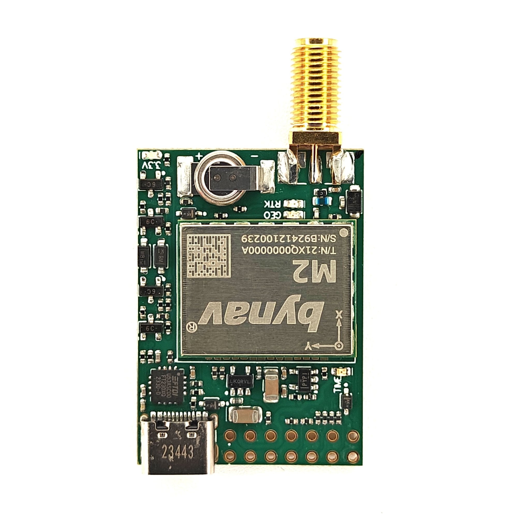 M21 RTK with IMU InCase PIN GNSS receiver board with USB C - ELT0651S - 1