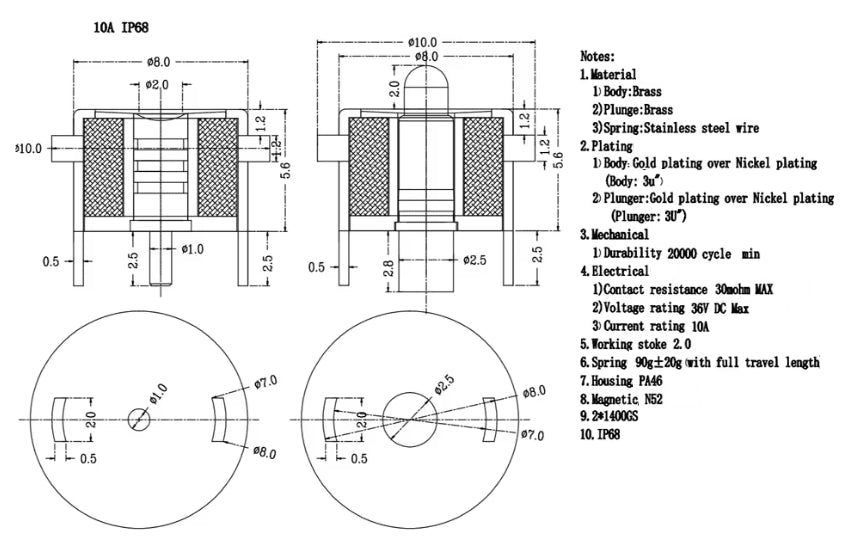 Magnetic pogo connector kit - ELT0908 - 3