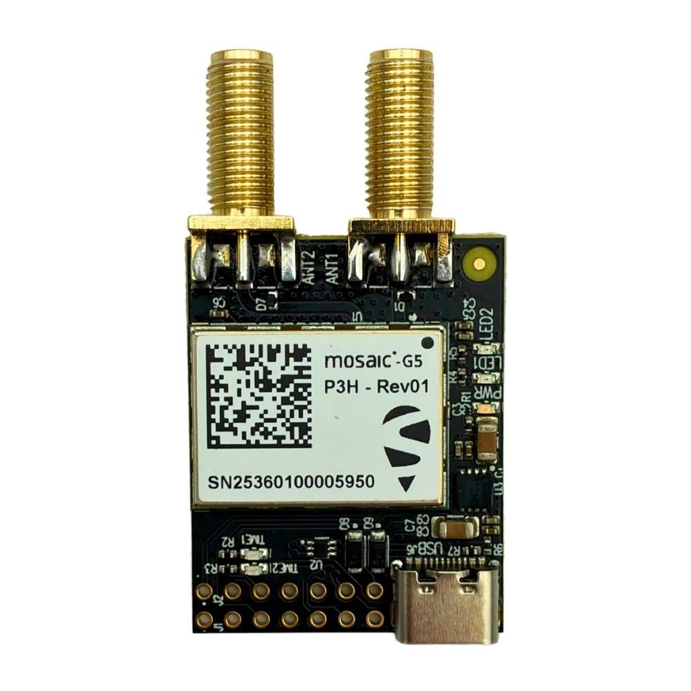mosaic-G5 P3H Dual Channel RTK InCase PIN GNSS receiver board with USB C - ELT0771-S - 2