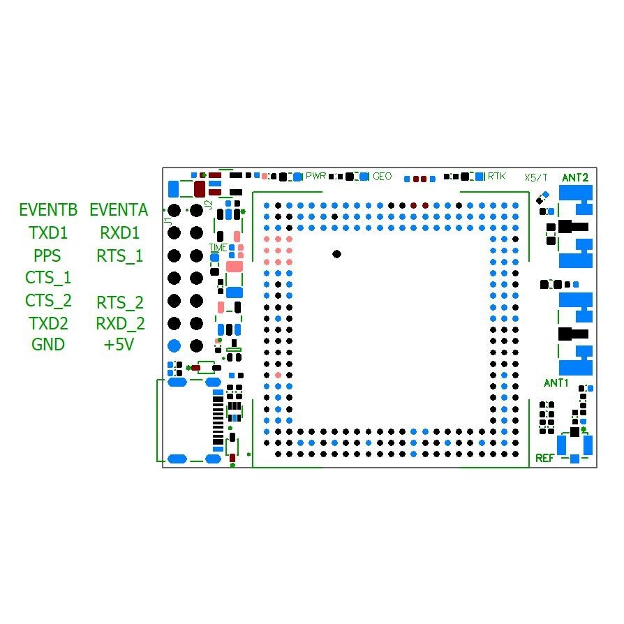 mosaic-H Dual Channel RTK InCase PIN GNSS receiver board with USB C - ELT0711-I - 5