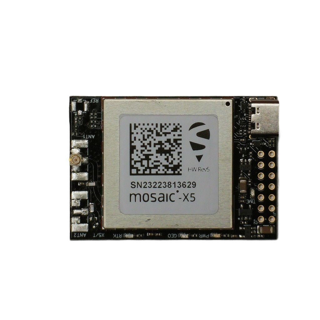 mosaic-X5 RTK InCase PIN GNSS receiver board with USB C | Compact