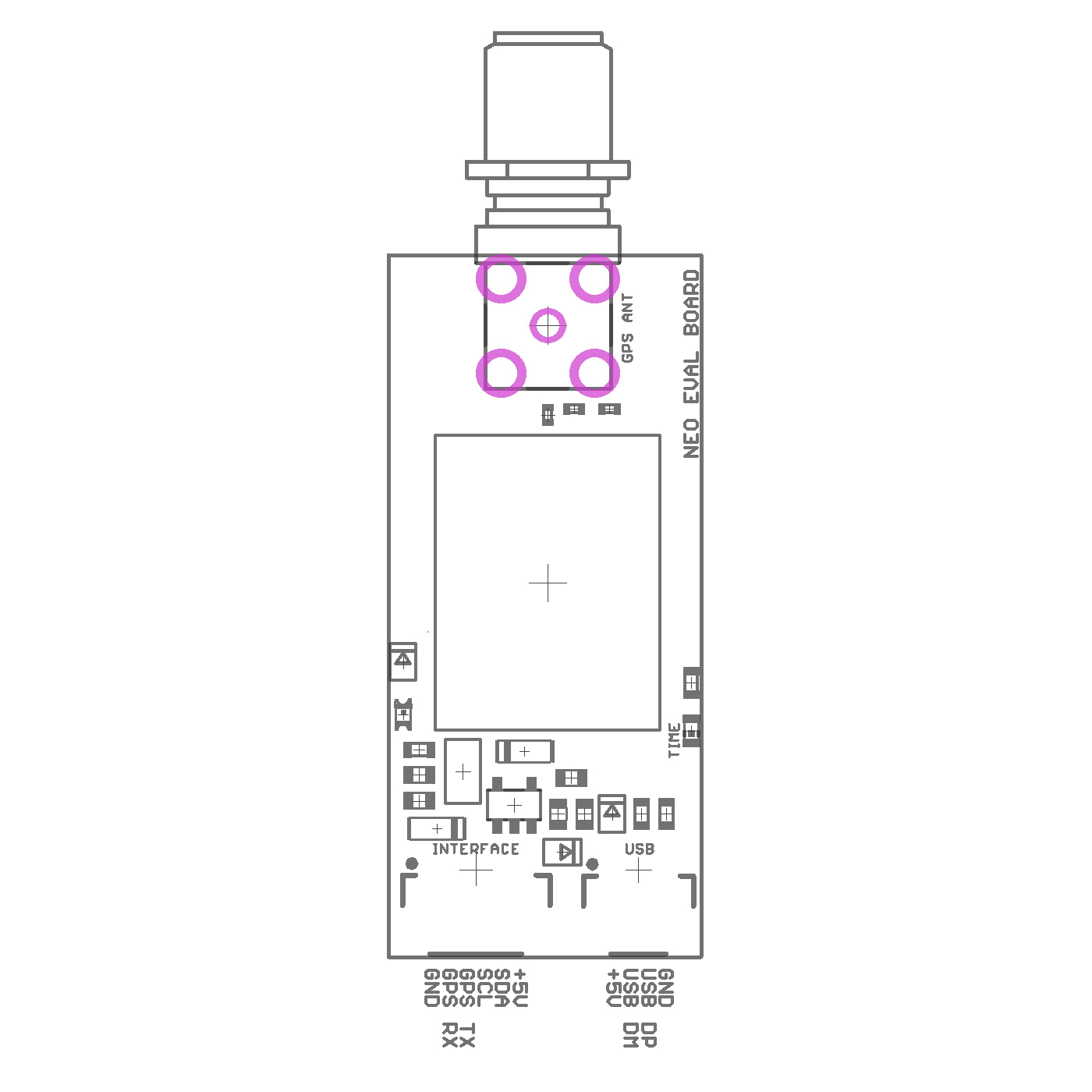 NEO-M8N GPS GNSS receiver board with SMA for UAV, Robots - ELT0035 - 3