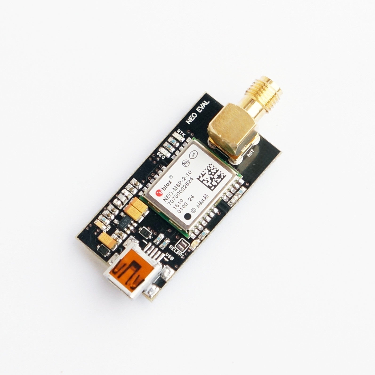 NEO-M8P RTK GNSS receiver board with SMA and mini USB Base or Rover - ELT0077 - 1