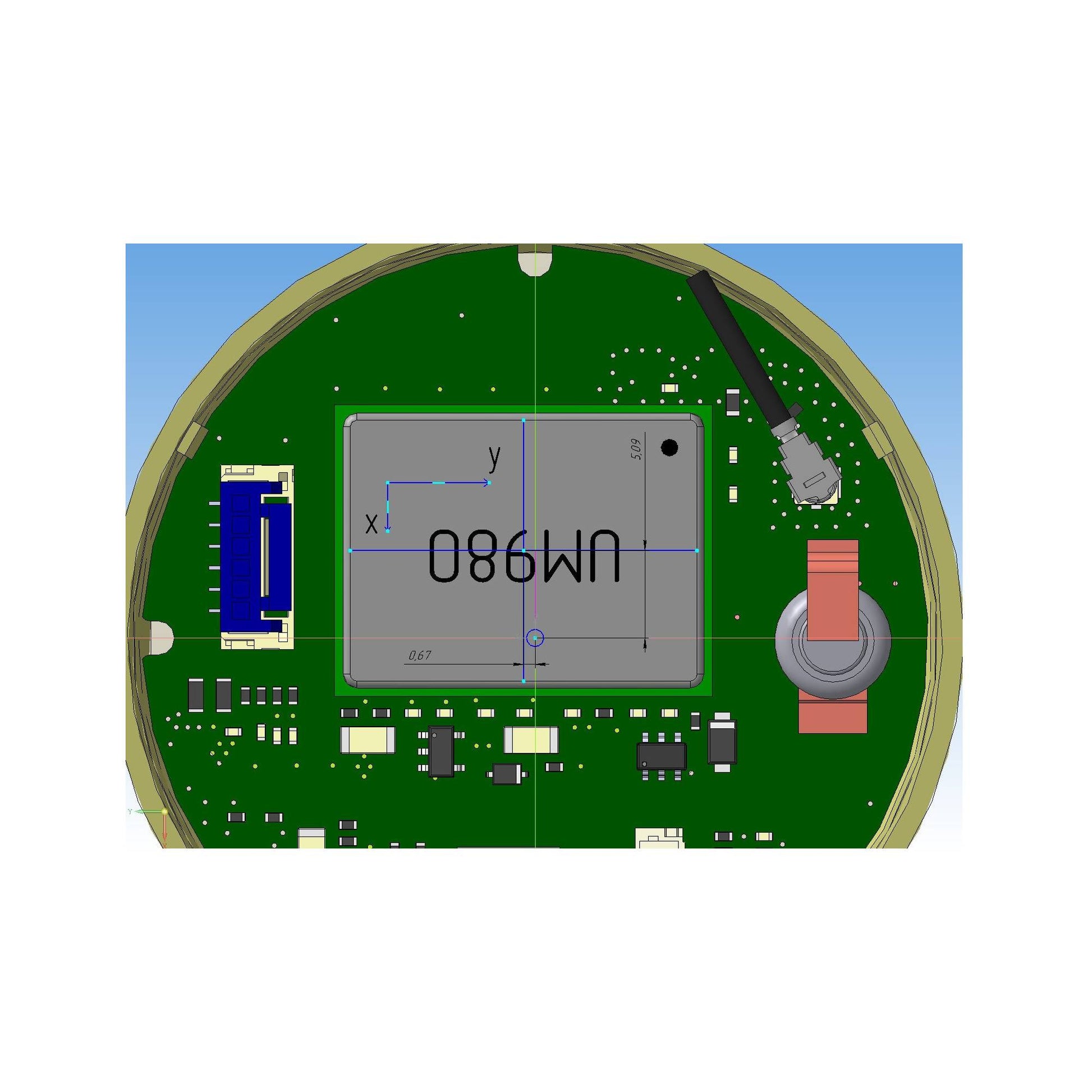 UM981 ultraLight RTK GNSS Smart Antenna - ELT0277-UM981S-1U-FD - 5