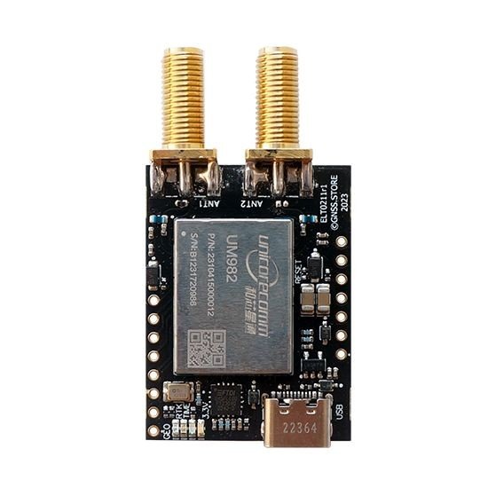 UM982 Dual Channel RTK InCase PIN GNSS receiver board with USB C - ELT0211-S - 2