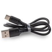 USB-C to USB A liquid silicone cable 0.5 m (black) - ELT0161