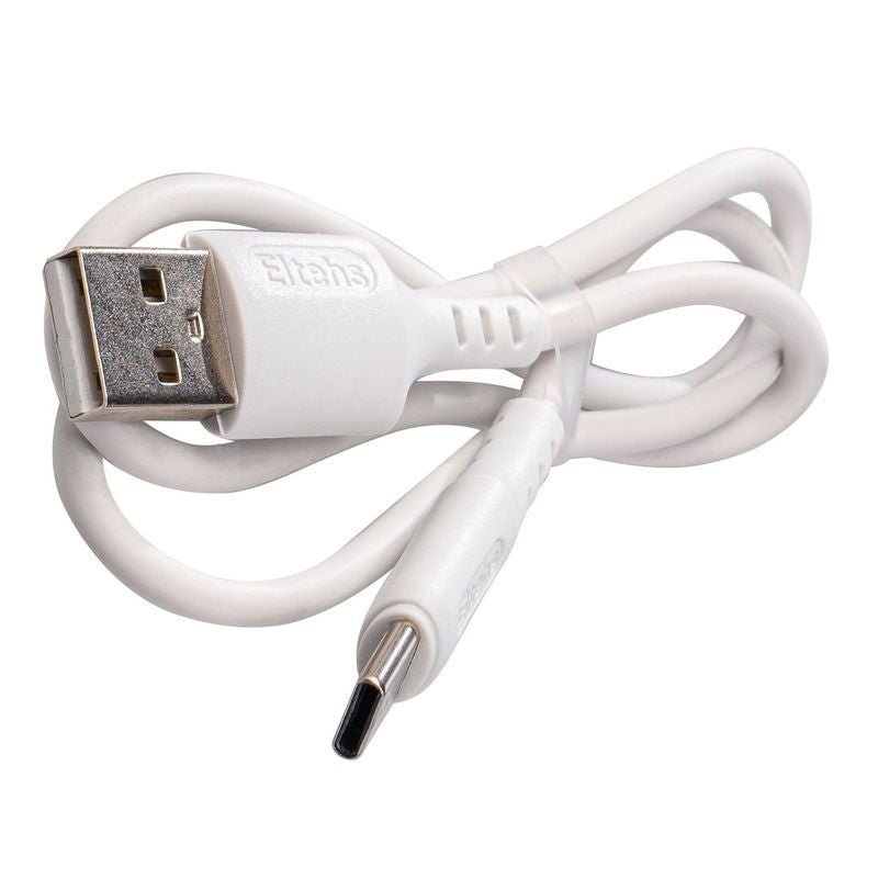 USB-C to USB A liquid silicone cable 0.5 m (white) - ELT0161W - 1