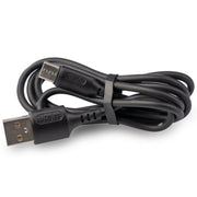 USB-C to USB A liquid silicone cable 1 m (black) - ELT0162