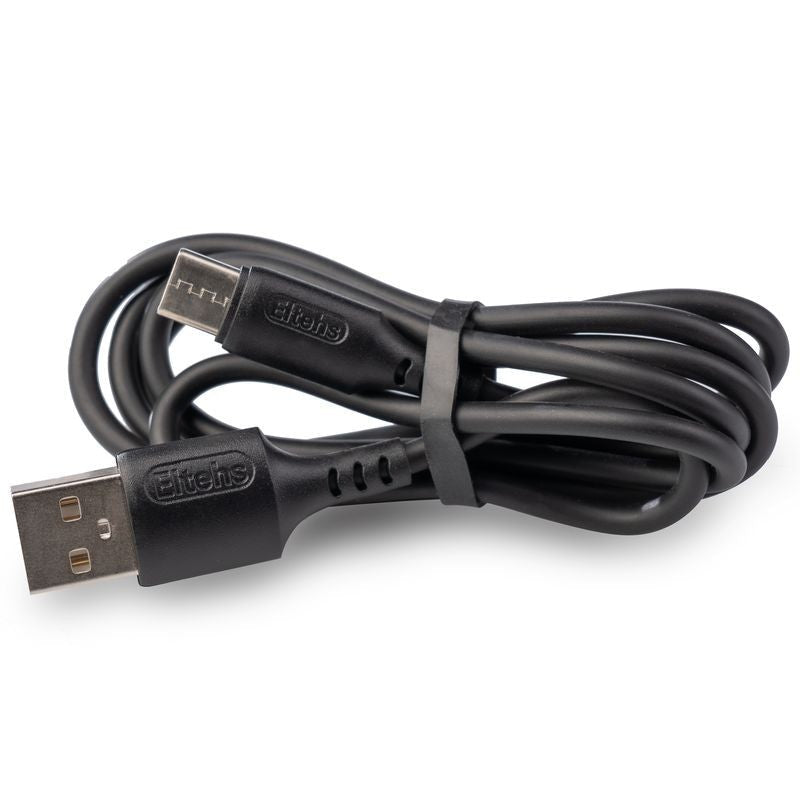 USB-C to USB A liquid silicone cable 1 m (black) - ELT0162