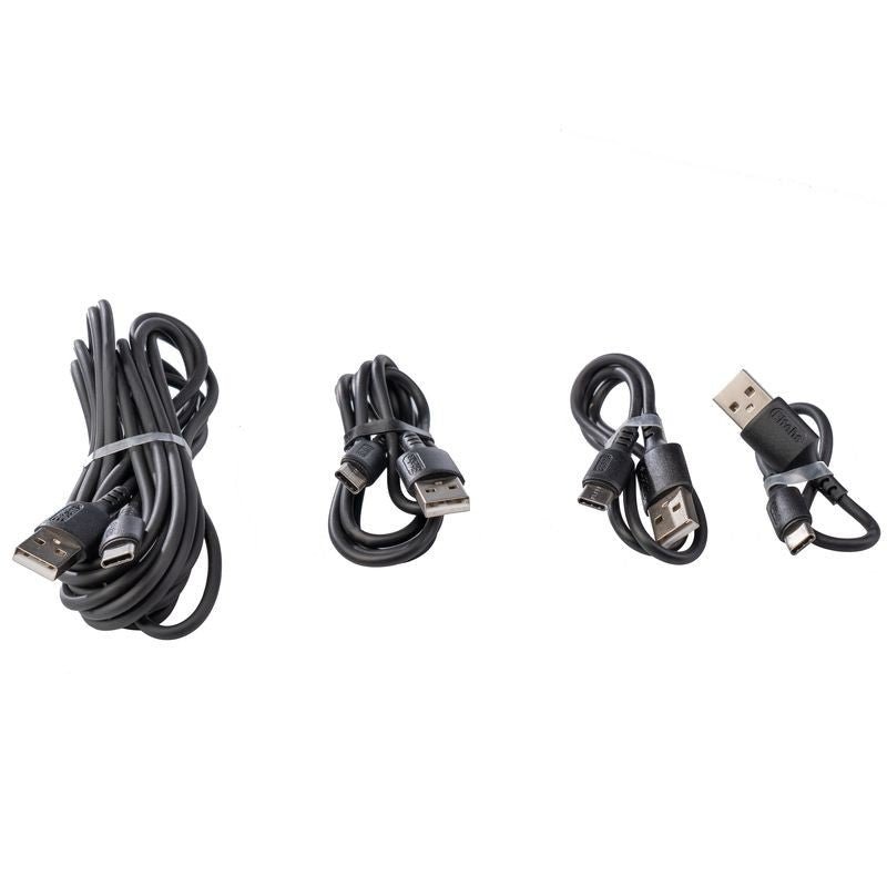 USB-C to USB A liquid silicone cable 3 m (black) - ELT0163