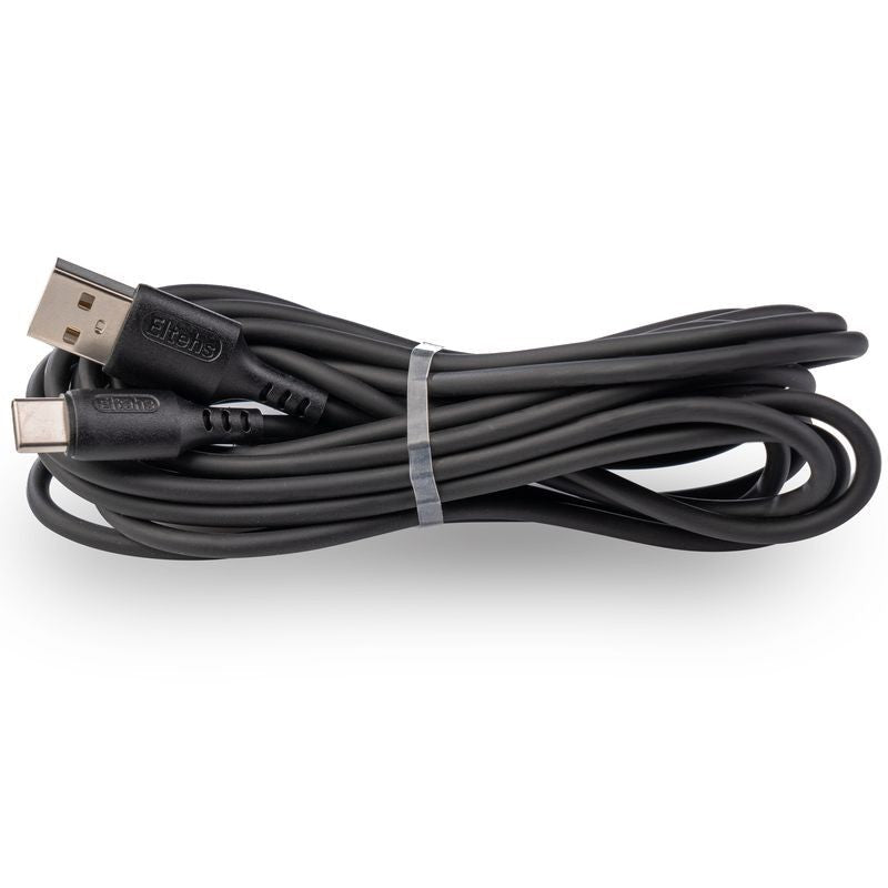 USB-C to USB A liquid silicone cable 3 m (black) - ELT0163