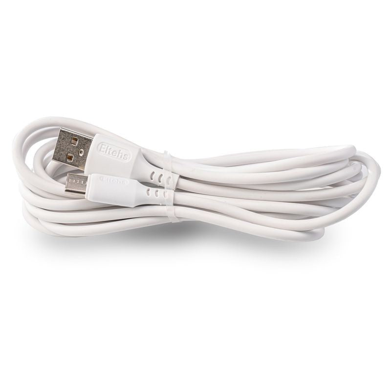 USB Type-C to USB A liquid silicone cable 3 m (white) - ELT0163W - 1