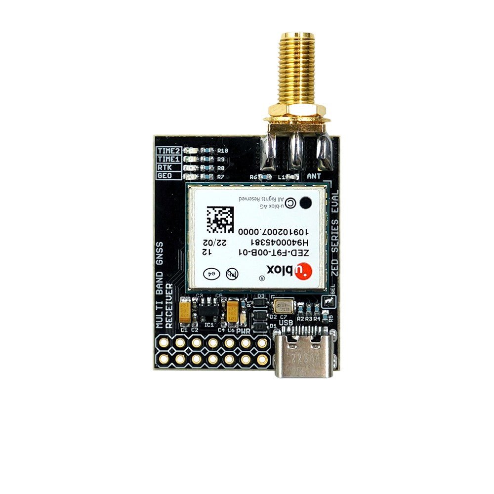 ZED-F9T-20B L1/L2/L5/E5a 5G timing module with SMA and USB C - ELT0334