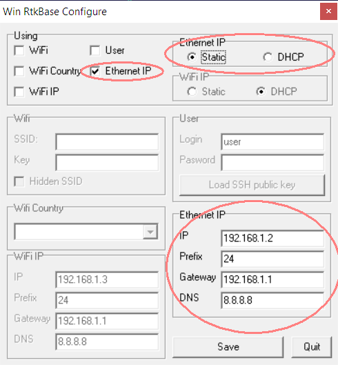 Static IP for Ethernet