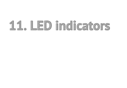 11. LED indicators